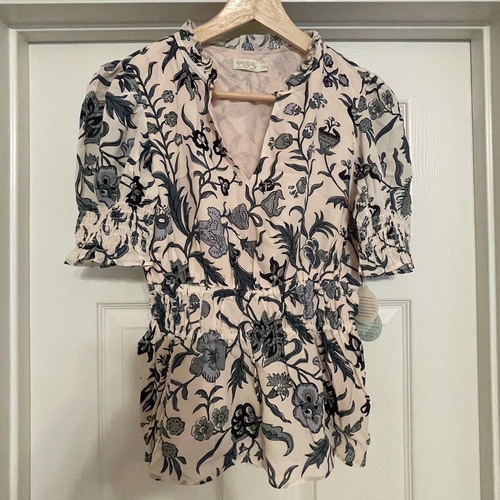 Spartina 449 Shirt Blue and White Size XXS - NWT